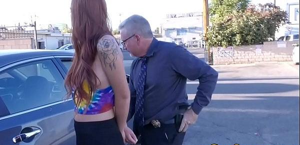  Handcuffed teen stepdaughter cum sprayed